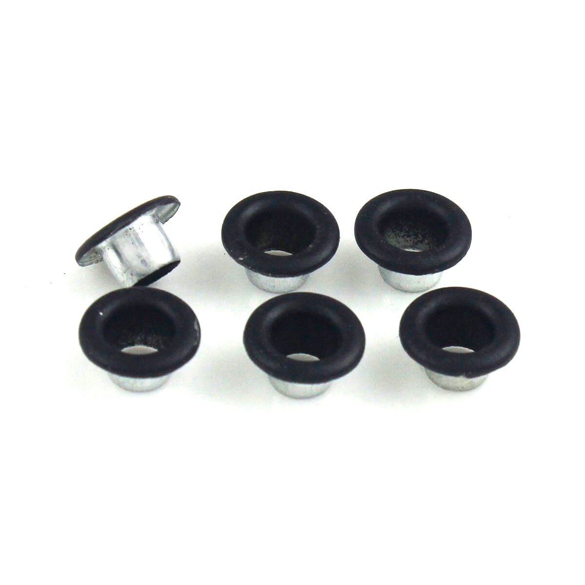 100sets 4.5mm Metal Eyelet with Washer Leather Craft Repair Grommet Round Eye Rings For Shoes Bag Clothing Leather Belt Hat: Matte Black