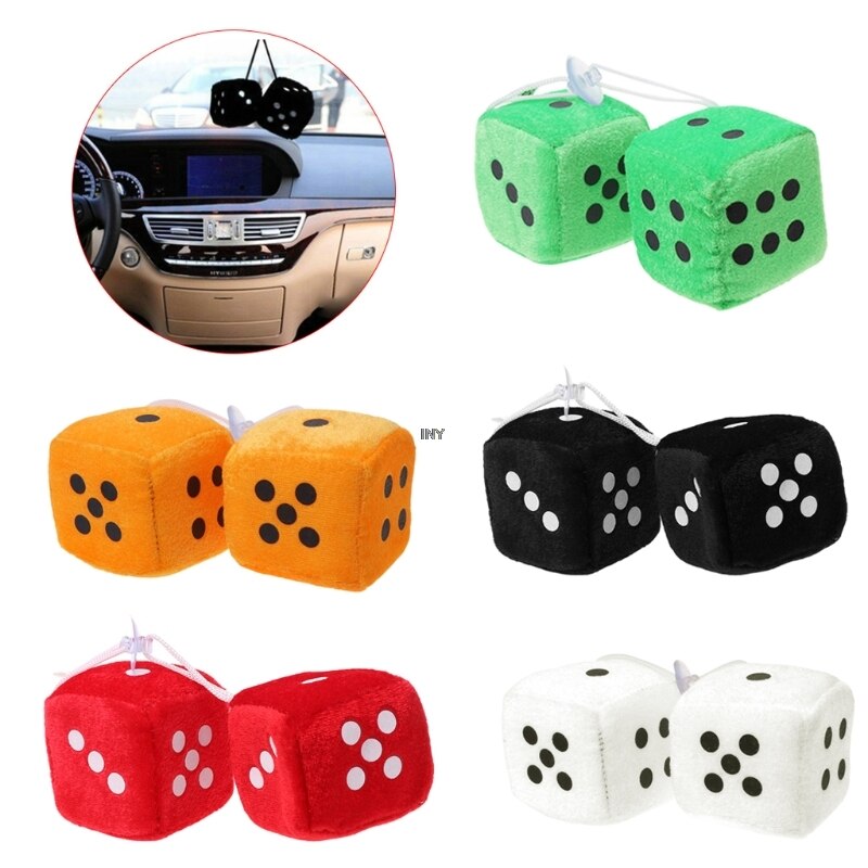Espejo percha de visión trasera para decoración de coche, accesorios de estilo W91F, 1 par