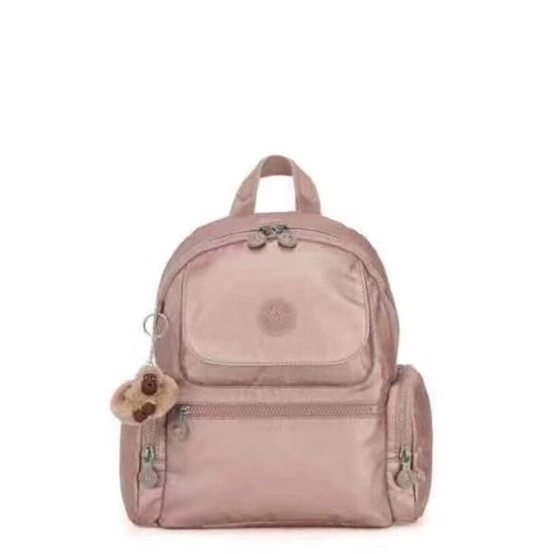 Mochila informal para mujer, bolso de hombro con asa, correa de hombro, multicompartimiento, resistente, antirrobo: Pink