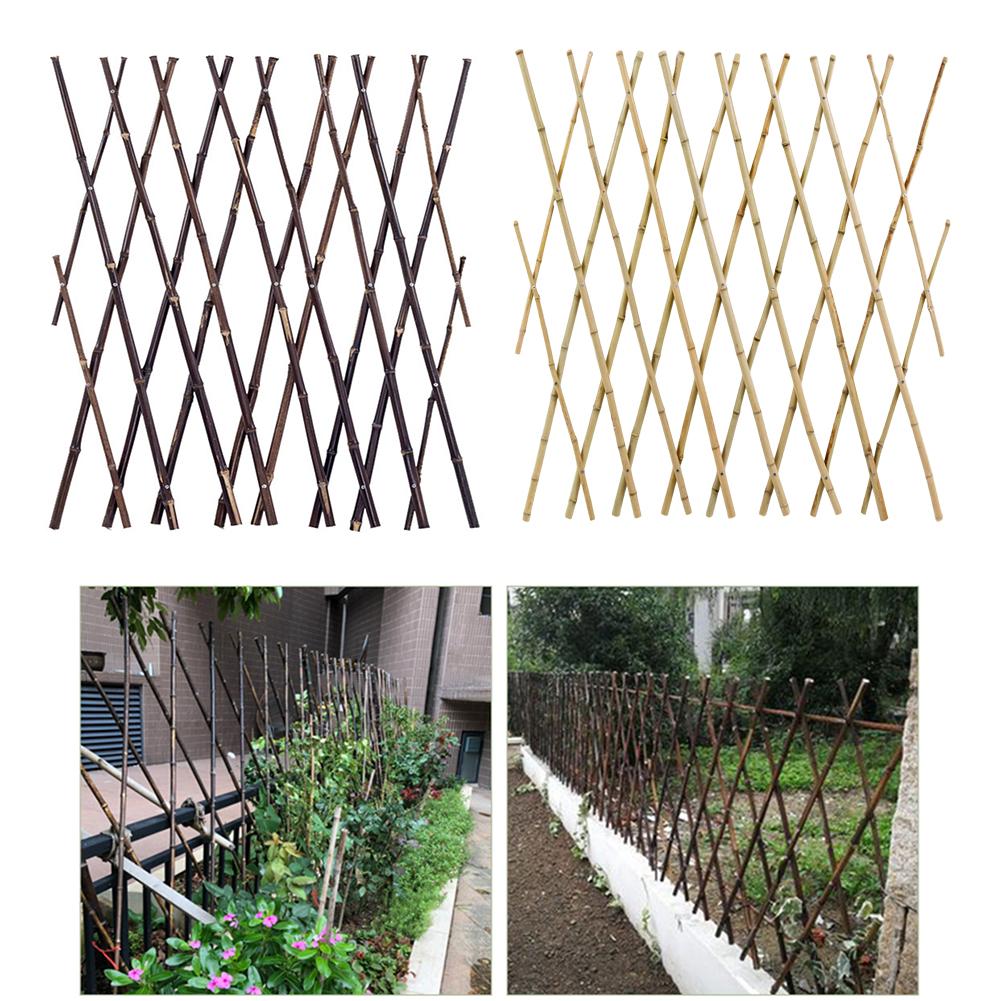 100*30cm/100*60cm Garden Fence Expandable Bamboo Fencing DIY Garden Plant Climbing Frame Vegetable Garden Yard Wall Decorations