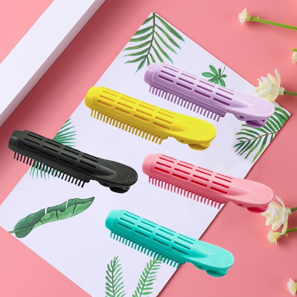 Bigoudi pinces pinces racines Perm tiges style rouleaux moelleux bricolage outils de cheveux léger facilement porter des cheveux partie pour les femmes