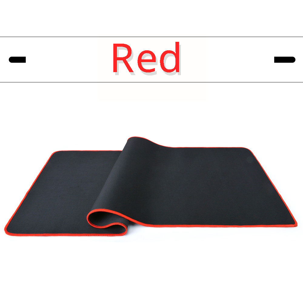 Gamer Mousepad Anti-slip Natural Rubber Desk Mat Mouse Mat Locking Edge Play Mat of Computer Keyboard Gameing Mouse Pad 4 Color: 60x40 cm / BROWN