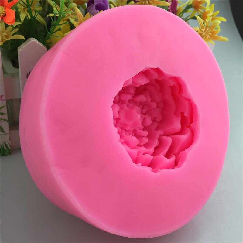 Grote Bloem 3D Zeep Mold Silicone Mold Rose voor Zeep Food Grade Siliconen Fondant Mallen Cake Decorating Tool Bakvorm gereedschap