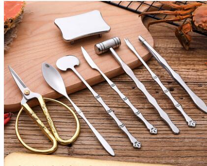 Crab tools crab eight pieces of stainless steel eating crab tools crab claws