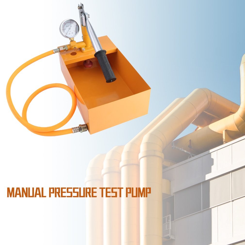 25KG Hand Power Test Pump Universal Water Pipe Leakage Tester Manual Hydraulic Pressure 2.5MPa Pipeline Test Pump Machine Tool