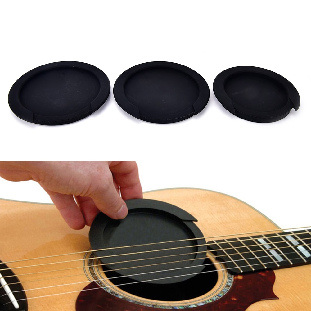 3 størrelser akustisk silikon klassisk gitar tilbakemelding buster lyd skrog deksel buffer blokk stopp støpsel gitar deler og tilbehør!