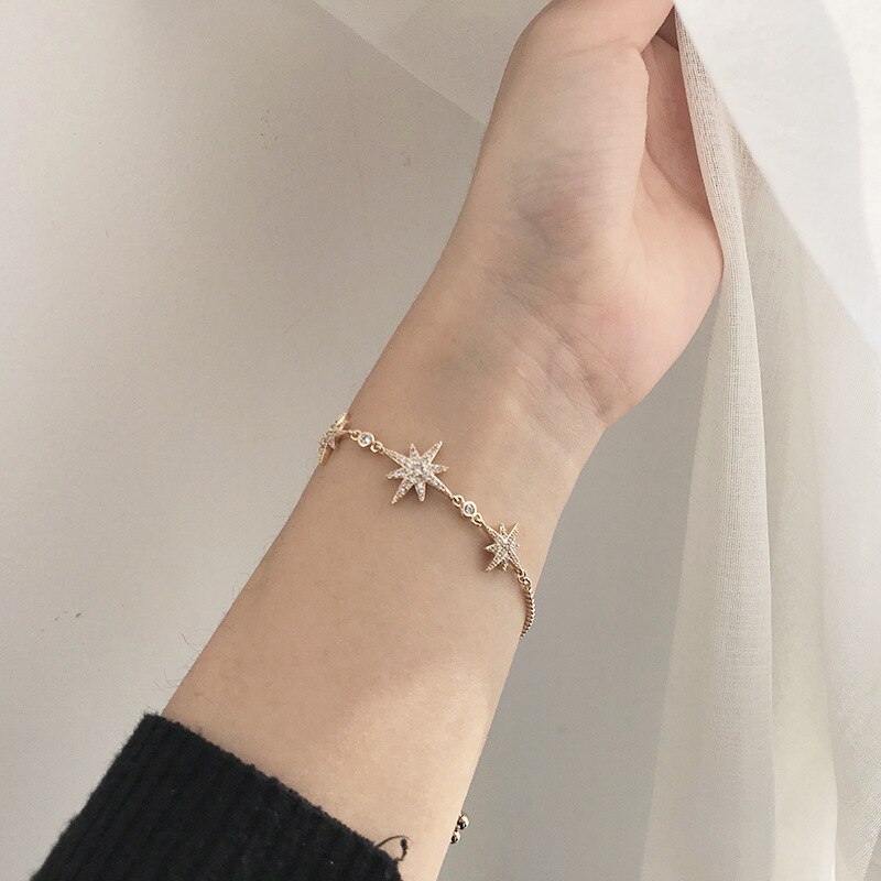 Cb2115 requintado luz luxo japonês e coreano ajustável puxar pulseira