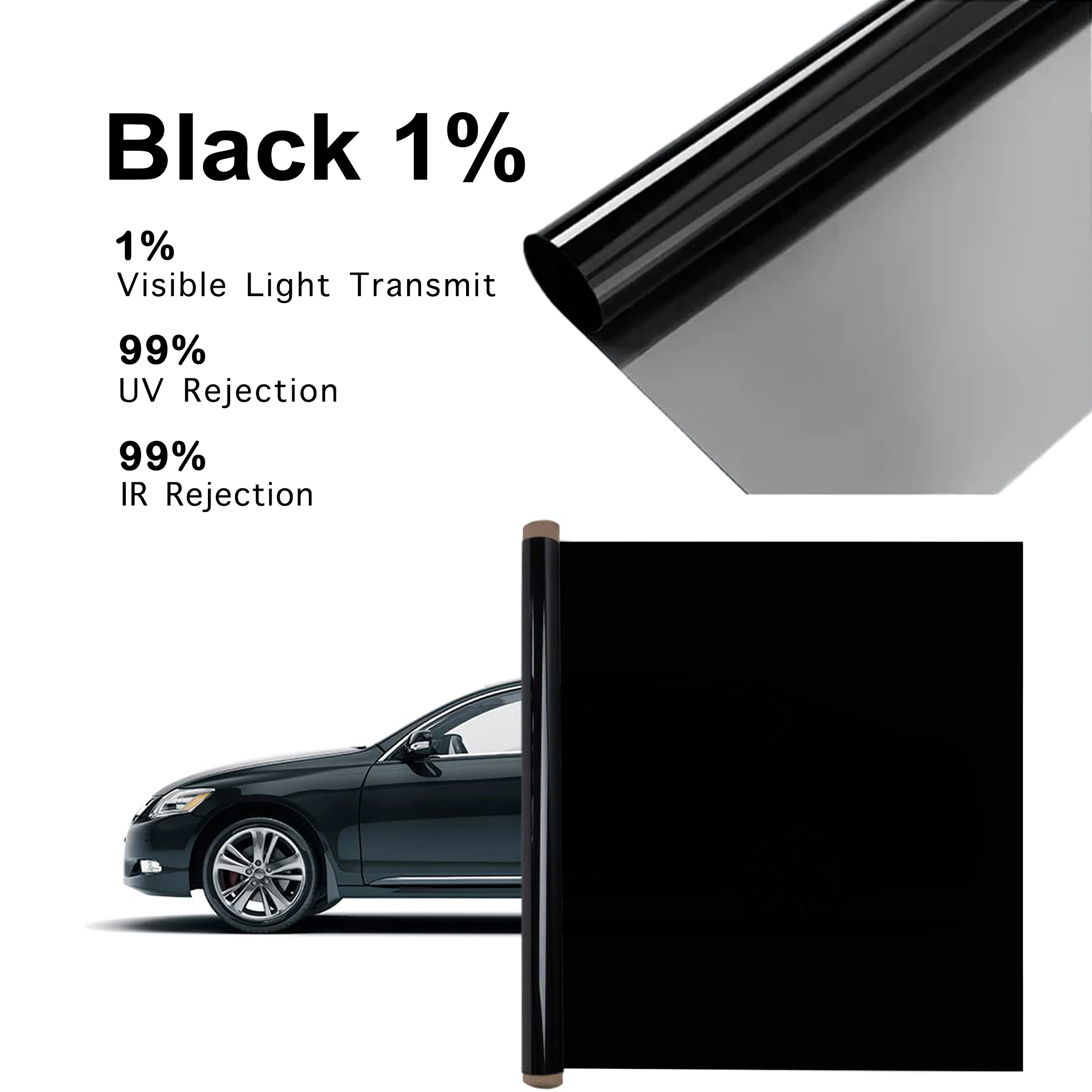 75/50 cm x 3/10m solfilm til bilvinduer personvern anti-look vinylfolier solskjermklistremerker vinduer solbeskyttelse glass uv solskjerm: S / Gull