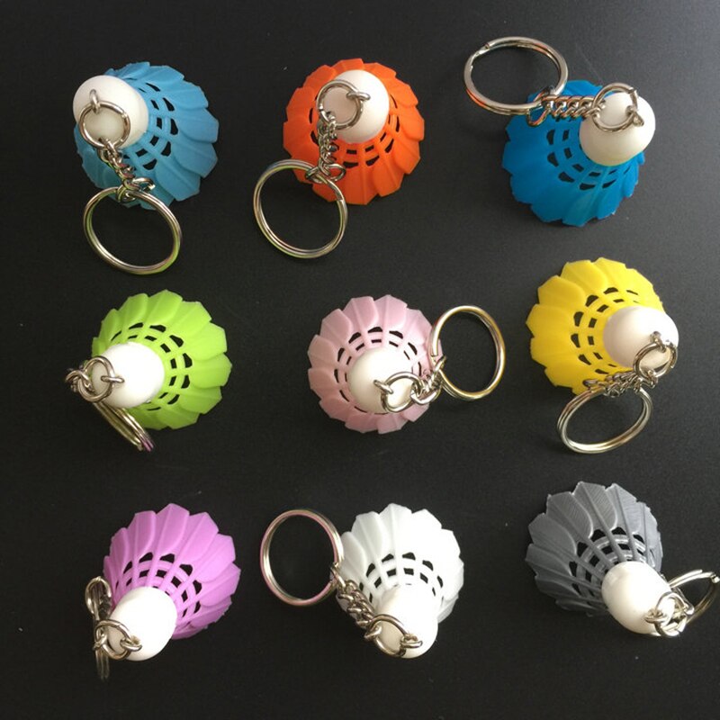 20 Stks/partij Badminton Shuttle Badminton Accessoires-Sleutelhanger Sport Sleutelhanger Voor Badminton Club Souvenir