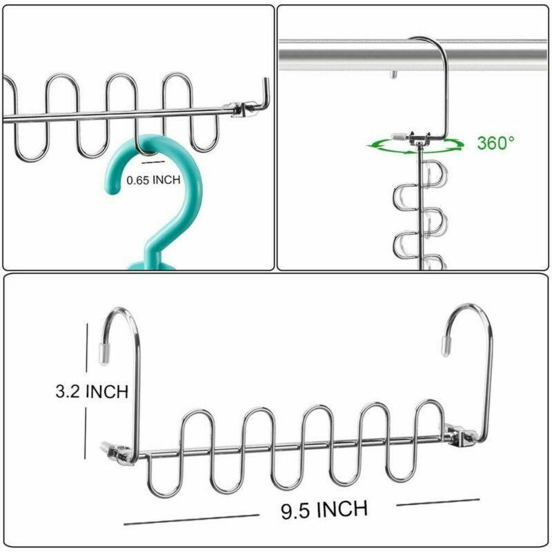 4PCS Huishoudelijke Magic Doek Hanger Wonder Ruimtebesparende Hangers Metalen Closet Organizer