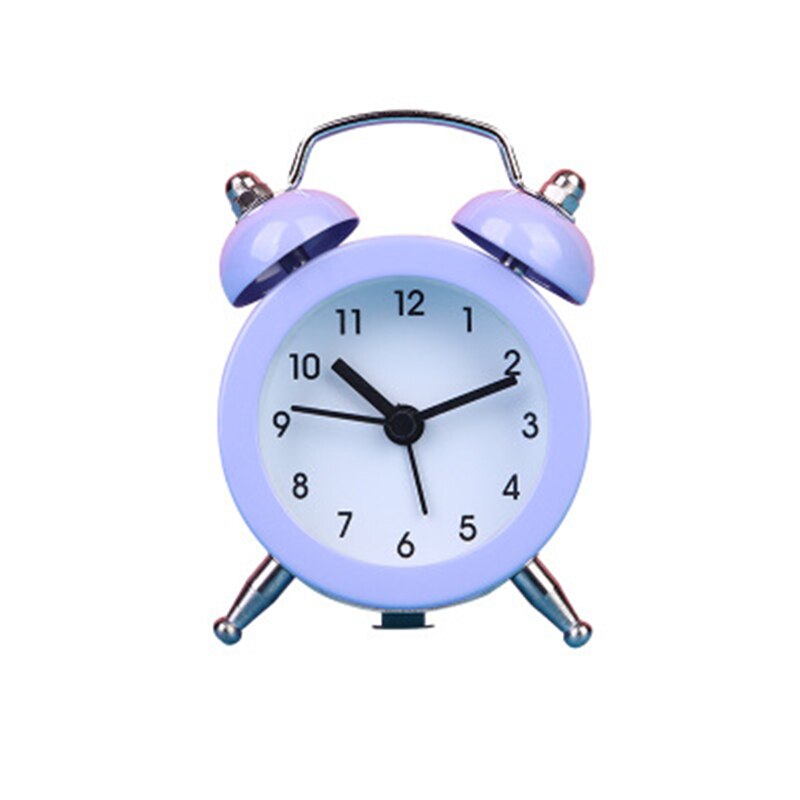 Alarm Clock multicolor Mini Alarm Clock Travel Bell Analog Desk Clock with Bell Outdoor Small Clocks