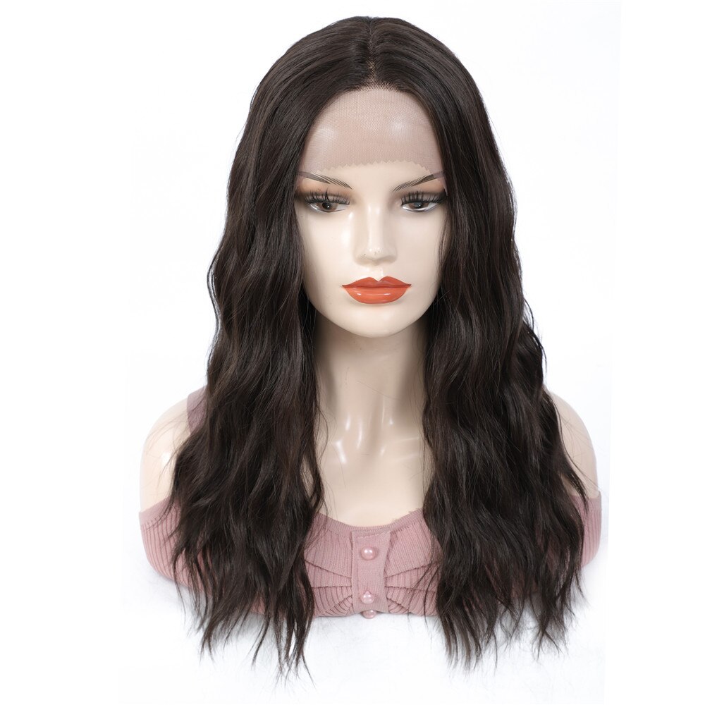 Trendy Middle Part Lace Synthetic Wig for Women High Temperature Fiber Hair X-TRESS 20 Inch Long Ombre Blonde Cosplay Daily Use: 4