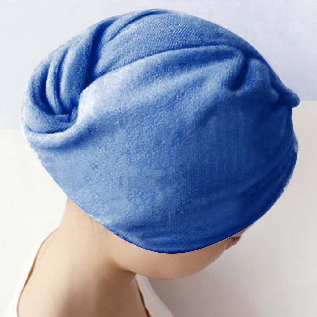 Microfiber Handdoek Snel Droog Haar Magie Drogen Tu Rban Wrap Badmuts Hoed: Default Title