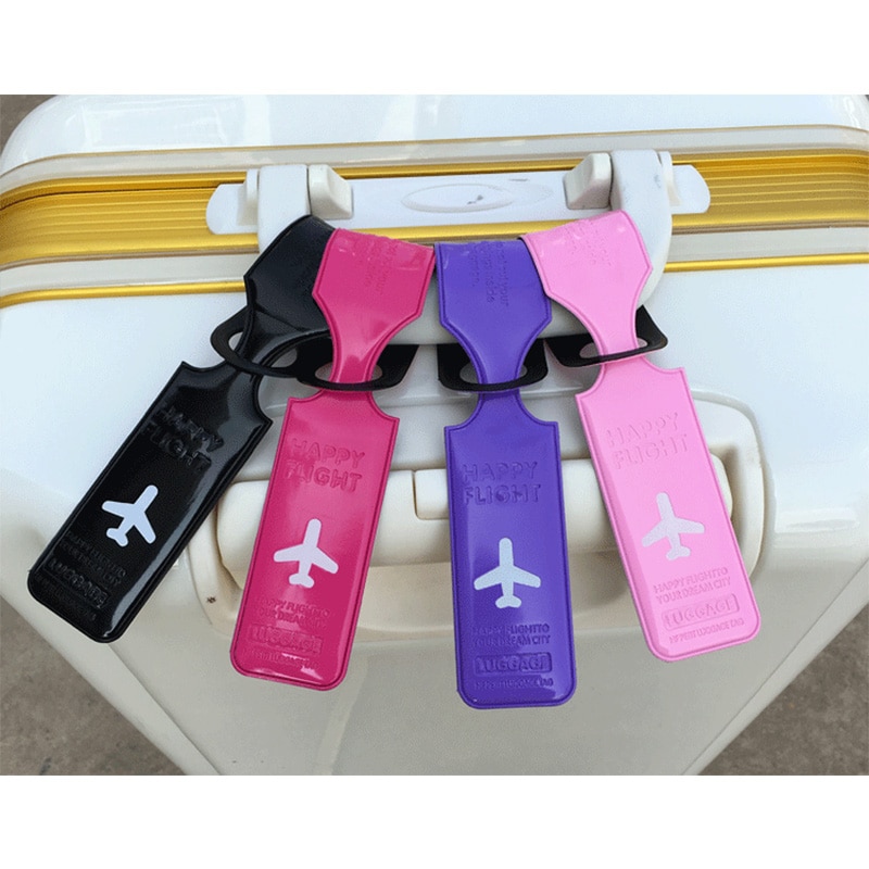 Vliegtuig pvc reisbagagehoes id naam adres identificatielabels riemen koffer bagage instaplabel reisaccessoires
