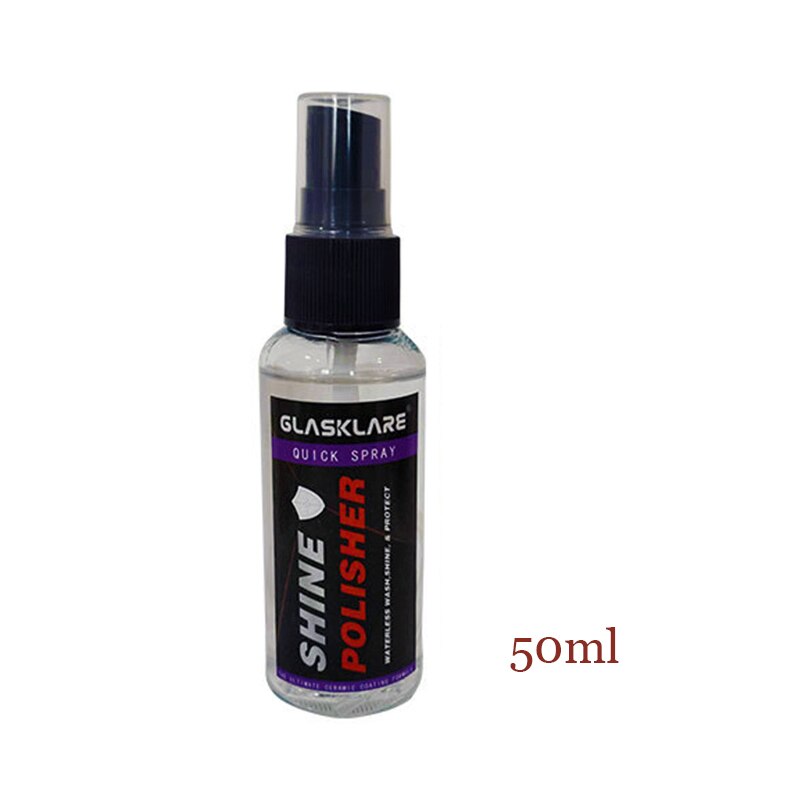 110ml 9H Liquid Glass Ceramic Car Coating Waterproof Nano Ceramics protect shine Auto Paint Care Anti-scratch Super Hydrophobic: Transparent 50ml