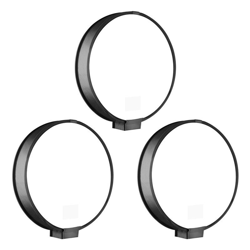 3Pcs 40Cm Ronde Universele Portable Speedlight Softbox Flash Diffuser Op-Top Soft Box Voor Camera
