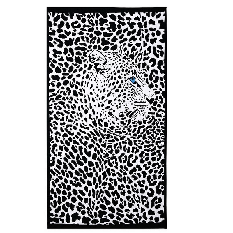 180*100Cm, Microfiber Slaapkamer Outdoor Camping Strandlaken Polyester Rechthoek Paard Leuke Hond: 1