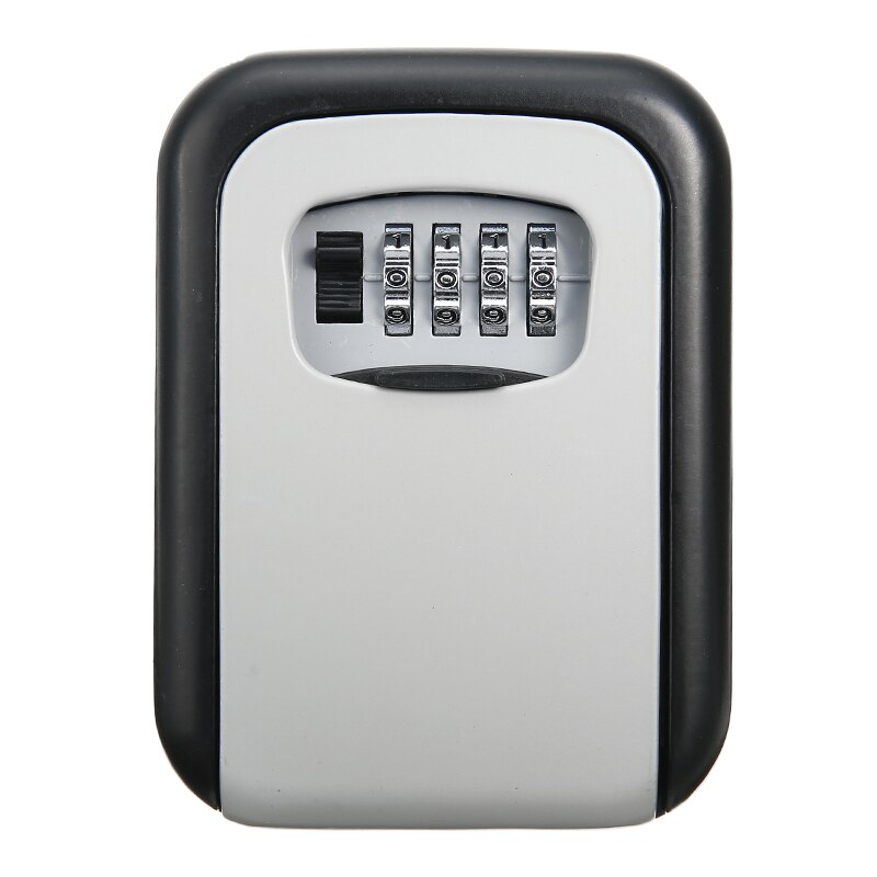 1pc 4 Digit Combination Key Lock Wall Mount Safe Security Storage Case Organizer for Home Security Protection