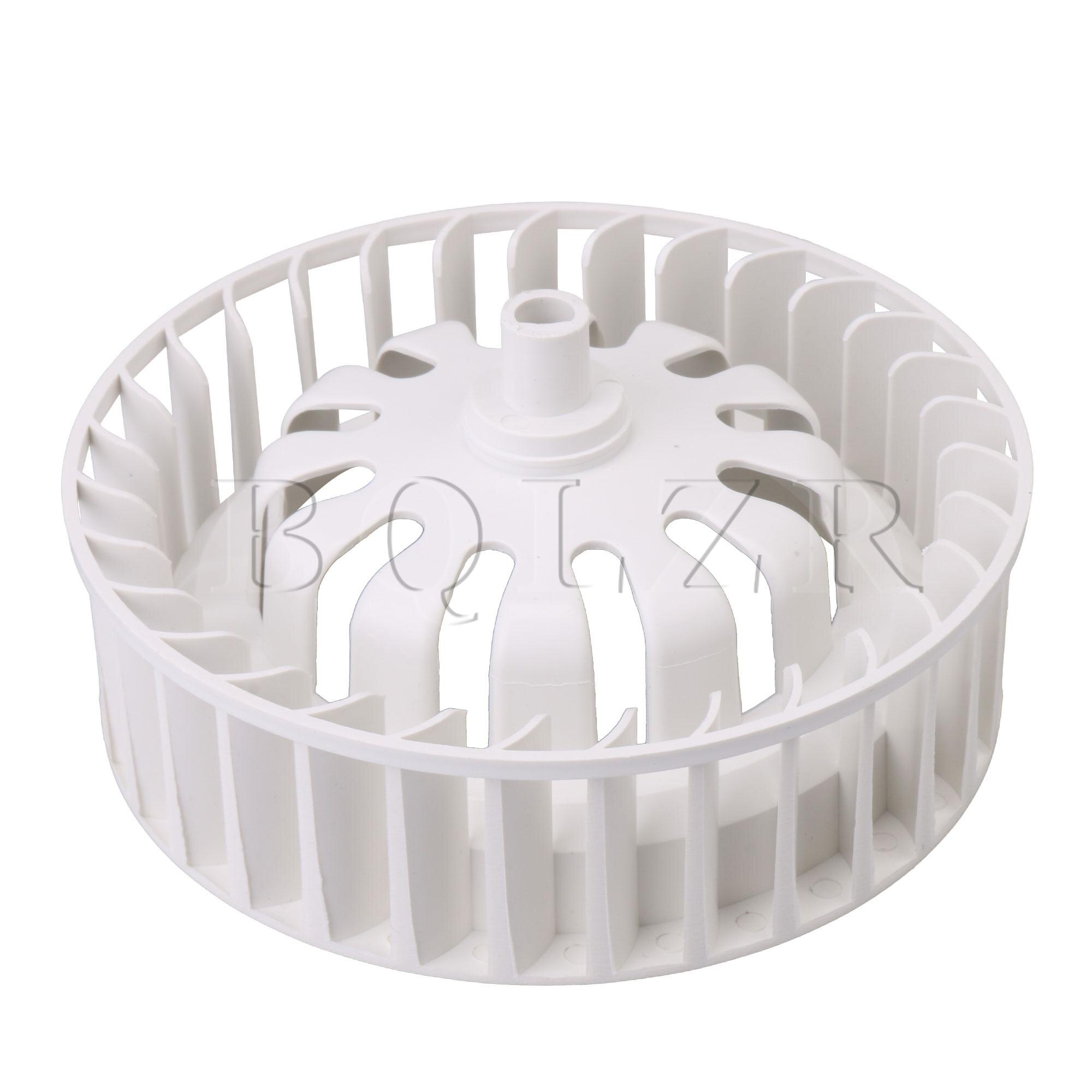BQLZR Fan Wheel White Dia 4.92inch Blower Wheel for 30 Height Shaft Motor