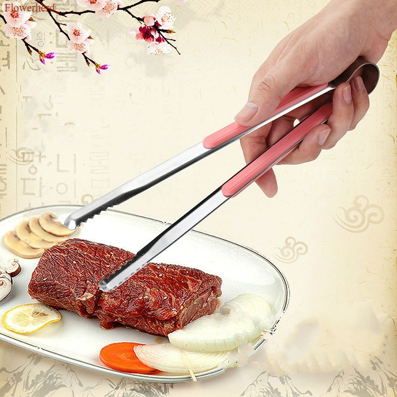Edelstahl Lebensmittel Clip Küche Backen Werkzeuge Brot Clip Grill Clip Steak Clips Gegrillte Fleisch Clips Servieren Utensil Tong