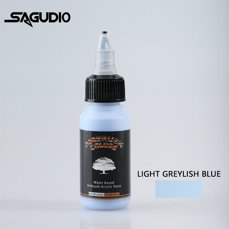SAGUD Airbrush Paint Ready to Spray Water-Based 24 Matte Colors 30ml Premium Acrylic Paint for Beginners Hobbyist and Artists
