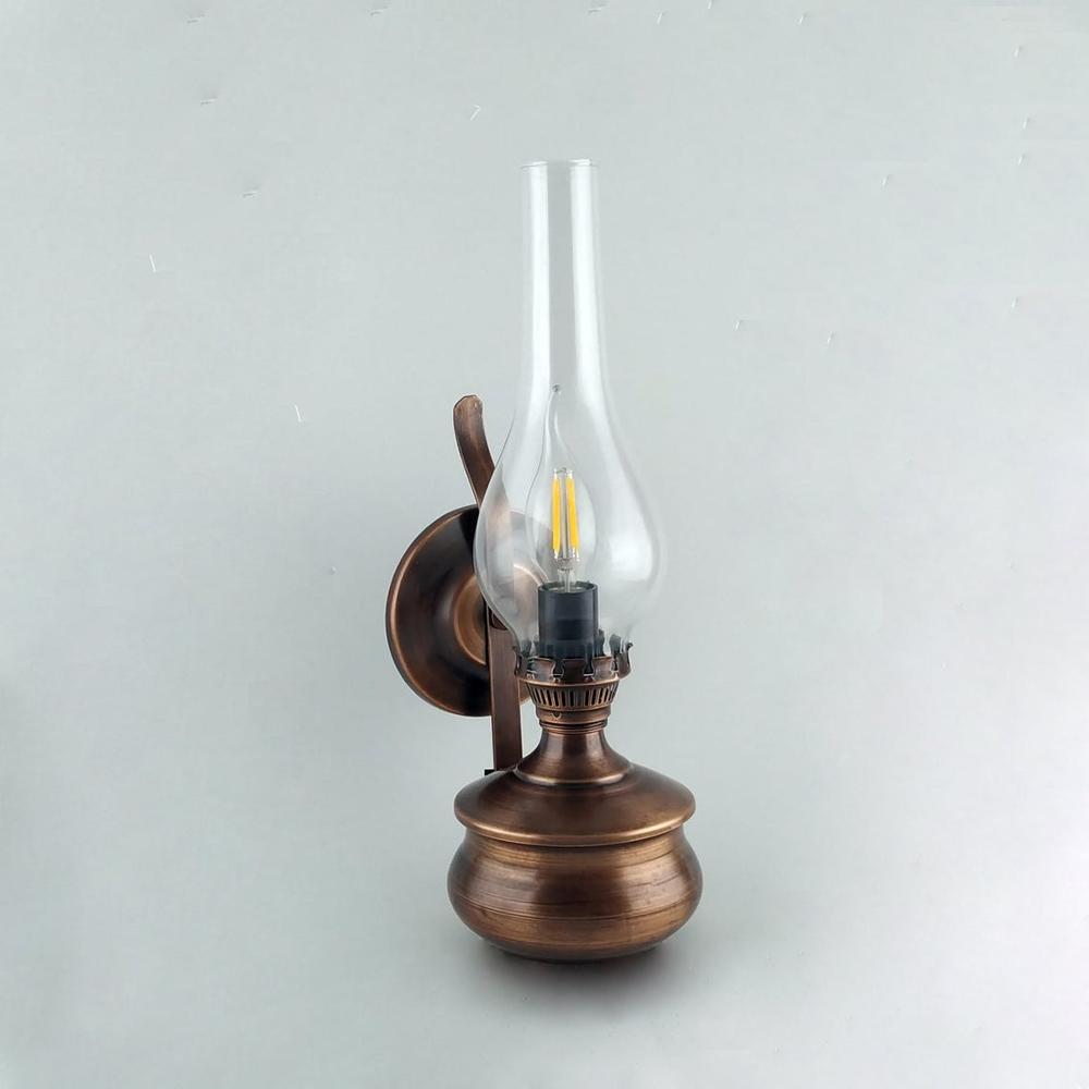 Poef Vintage Antieke Gas Lampenkappen Brons Aging, Wandkandelaar, Lampenkappen Tafel Lampen