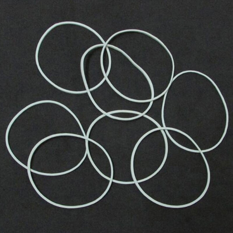 500 Stks/pak 50 Mm Witte Kleur Rubber Band Sterke Elastische Band Briefpapier School Office Home Supply Rubber Tie