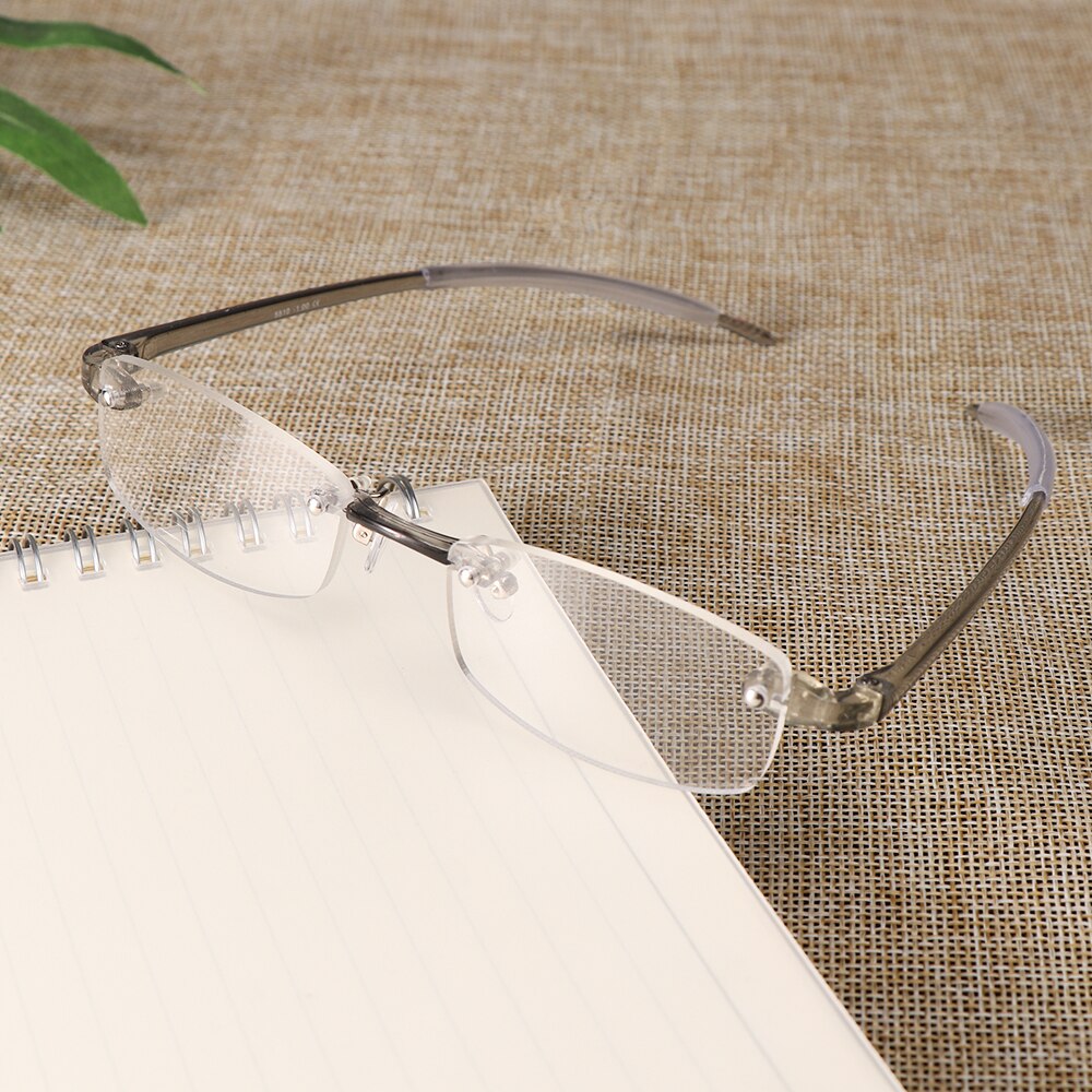 Ultraleicht Harz Randlose Lesebrille Frauen Männer Presbyopie Brillen Myopie Brille Dioptrien + 1,0/+ 1,5/+ 2,0 /+ 2,5/+ 3,0/+ 3,5/+ 4,0