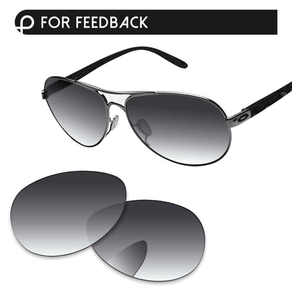 Alphax Vervanging Lenzen Voor Authentieke Feedback OO4079 Zonnebril Gepolariseerde-Meerdere Opties: Grey Gradient