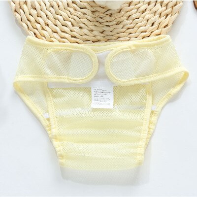 Cute Baby Diapers Nappies Cloth Diaper Washable Infants Children Baby Training Pants Panties Nappy Changing: Yellow