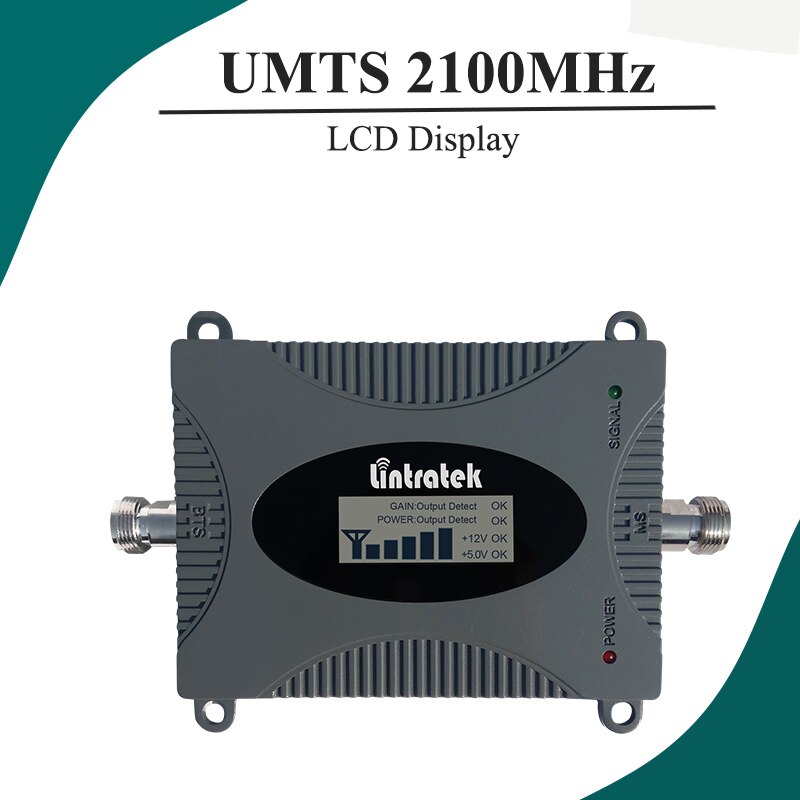 Lintratek LCD Anzeige UMTS 2100 zellular Signal Booster Mini Größe praktisch 3G Verstärker 65dB gewinnen Verstärker 3G antenne einstellen #37