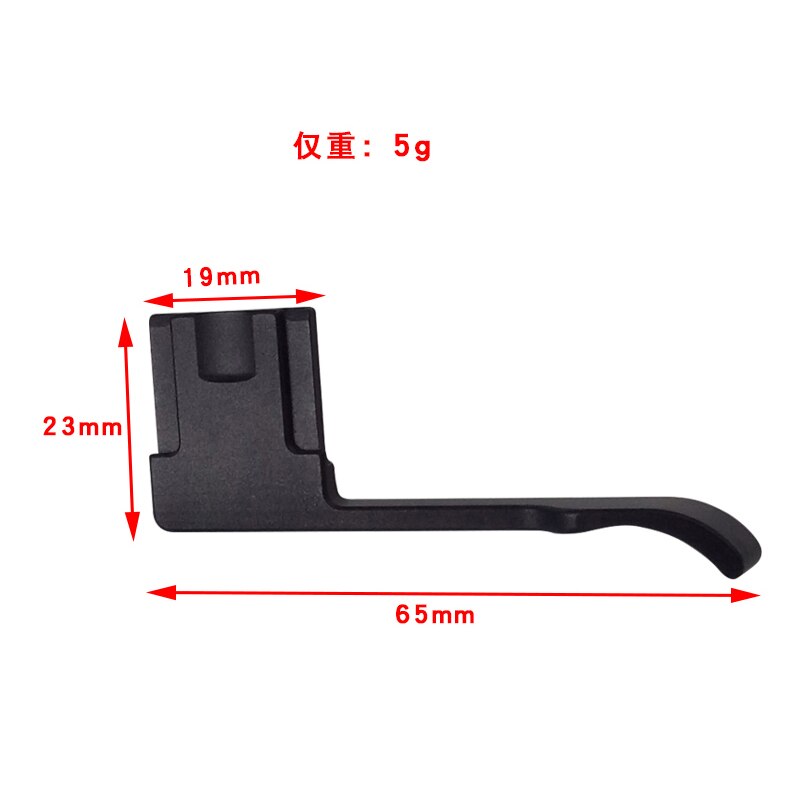 CNC Aluminium Flitsschoen Duim Grip Thumb Up voor RICOH GR3 GR III Camera