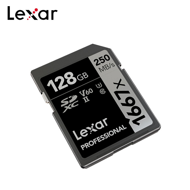 Lexar 1667x Memory Card 128GB 64GB High Speed 250MB/S U3 UHS-II V60 Class 10 Flash SD Card 633X 32GB For Full-HD 4K Camera
