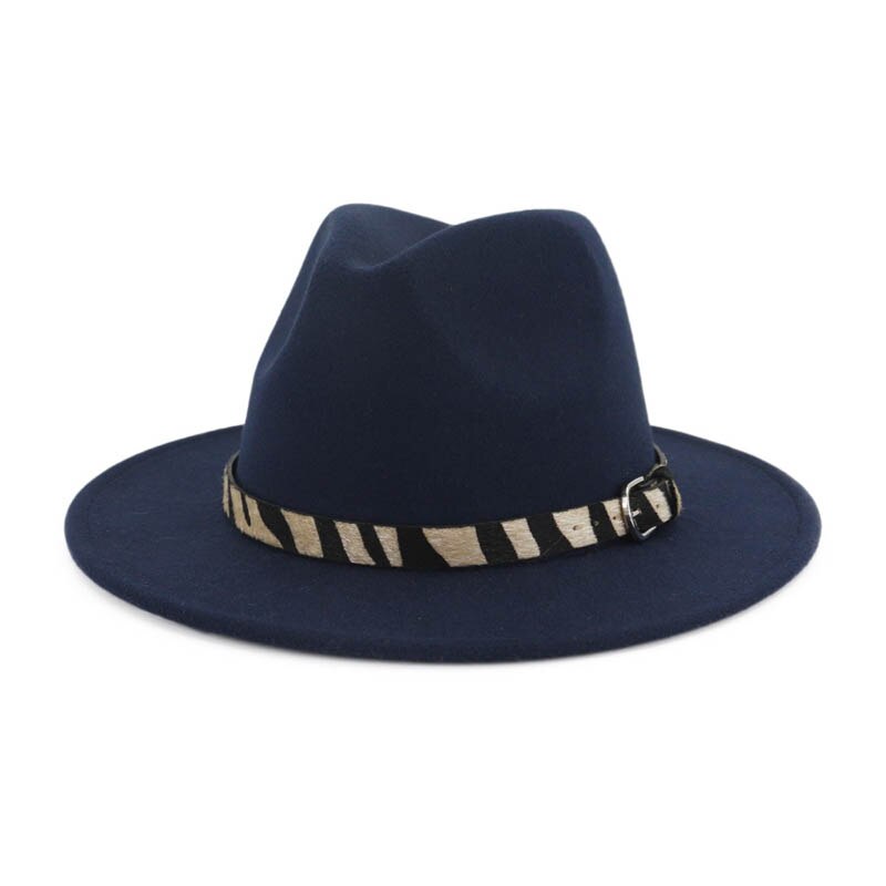 Imiterad yllefilt fedorahattar jazzhatt för herrfilt vid brätte fedora gamblerhatt streetwear filthattar för unisex: 3