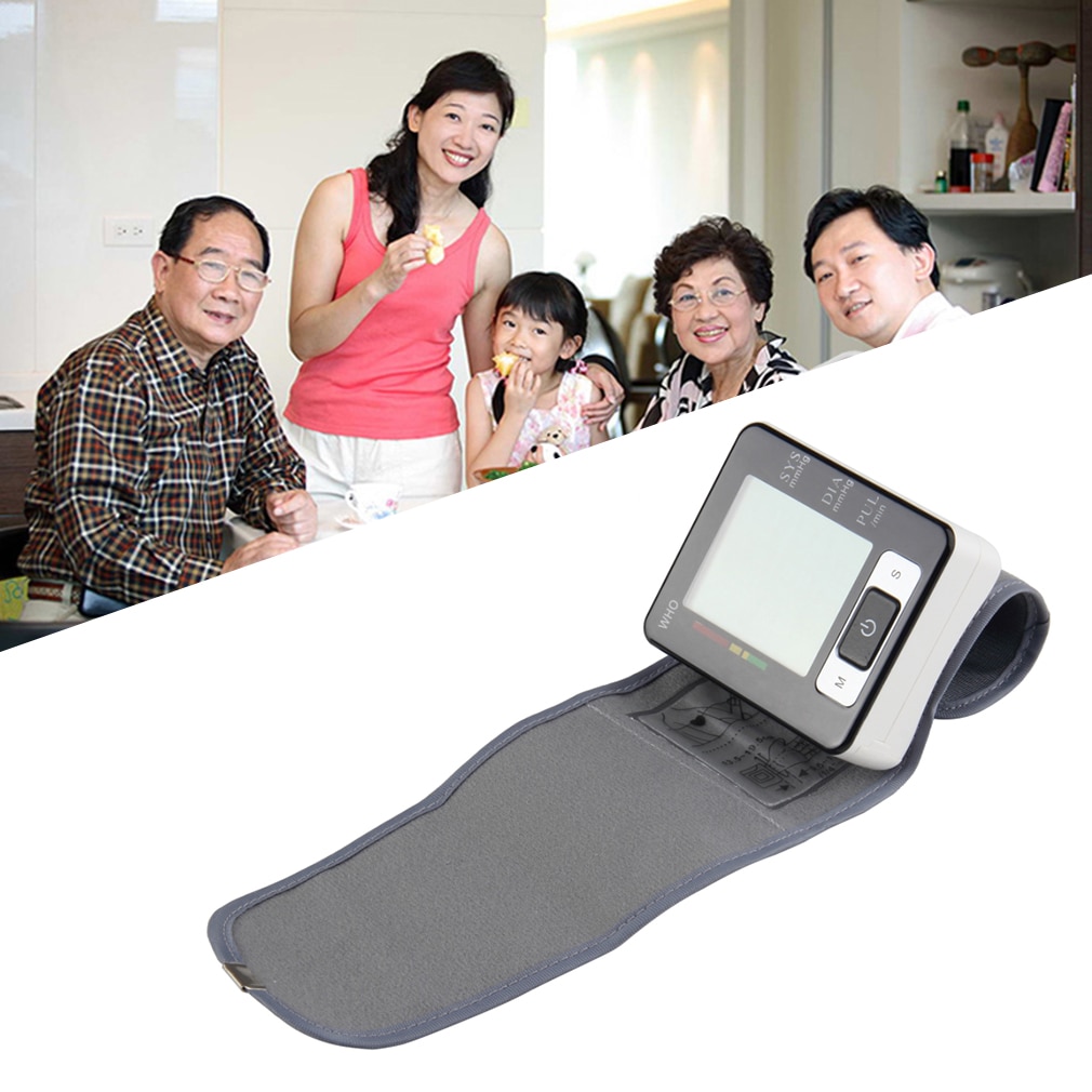 Bloeddrukmeter polsbloeddrukmeter monitor met polsband monitor tonometer automatische tensiometer bloeddrukmeter hartslagmeter