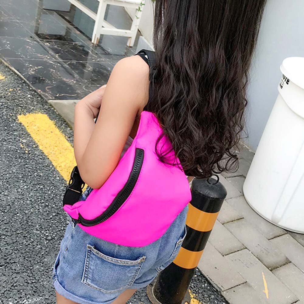 Novo Cinto saco Da Cintura Peito Soulder Bolsas Cinta Fivela Moda Zíper Da Bolsa Da Moeda Da Forma travesseiro Nylon Carteira Pacote de Lanche de banana