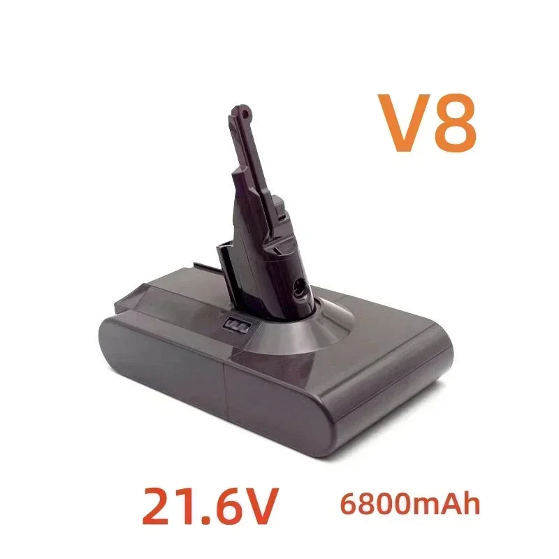 12800mAh/9800mAh 21.6V do baterii Dyson V8 Absolute V8 Animal Li-ion SV10 seria odkurzaczy akumulatory: SZARY