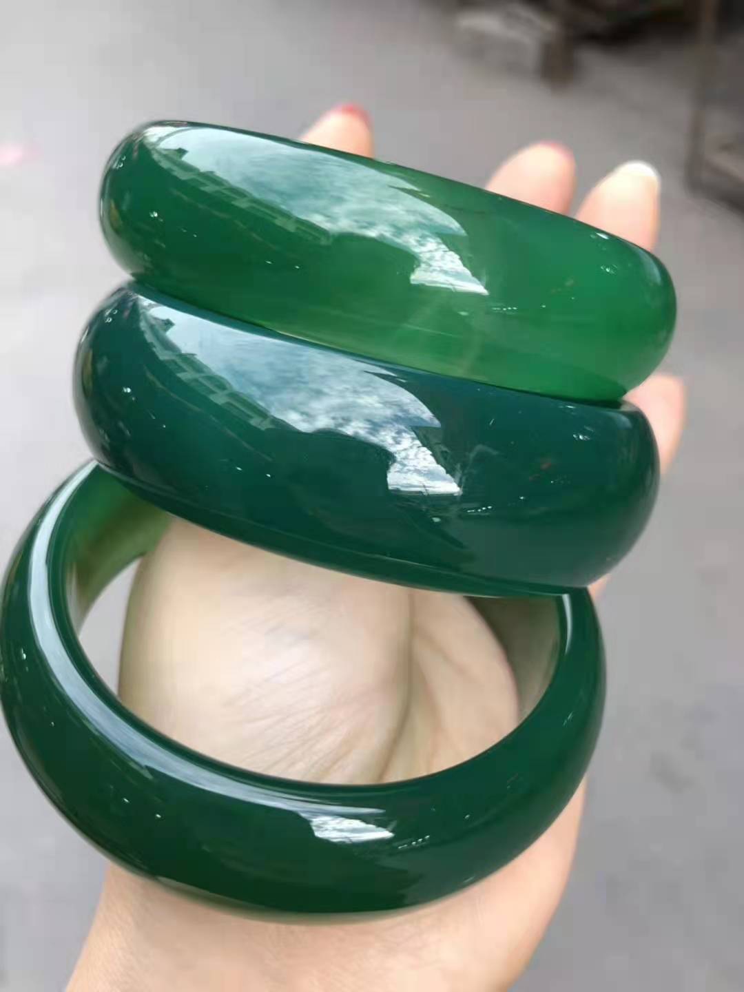 Natuurlijke 7A Chalcedoon Echte Jade Wide Bangle Armbanden Vrouwen Bangle Jade Sieraden Jadeïet Jade Armbanden Bangles Voor Vrouwen