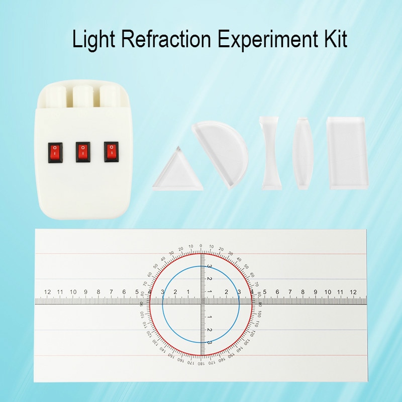 Démonstration de réflexion de lumière de démonstration de réfraction complète de lumière, Kit d'expérimentation d'optique physique, équipement de Science de jouet de d'enfant