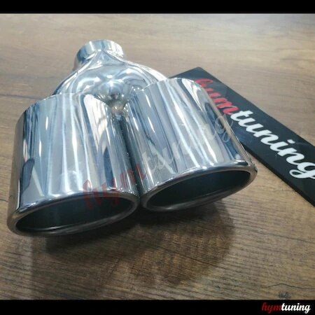 Embout d'échappement double sortie 90mm 90mm