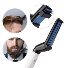 Multifunktionel hår kam børste skæg glattejern glatte glatte kam hår krøller hurtig hår styler til mænd