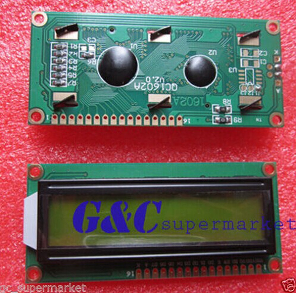 1 Pcs 1602 16X2 HD44780 Karakter Lcd Display Module Lcm Geel Backlight Elektronica Accessoires Broodplank Diy Elektronica
