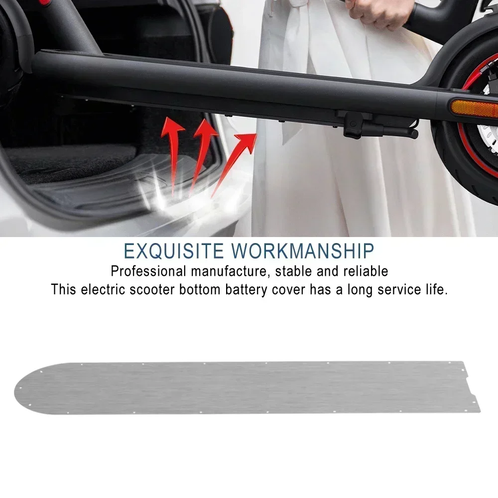 Battery Bottom Cover For Xiaomi 4 Pro Electric Scooter Stainless Steel Waterproof Chassis Shield Kickscooter Bottom Cover Parts