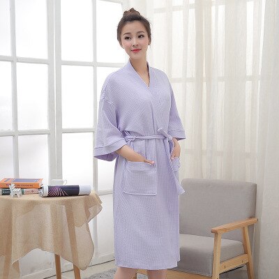 Albornoz de verano para novia y parejas, accesorios de decoración, toalla de playa, spa, ducha, bata de baño, novedad: Purple woman / XL(165-175cm)