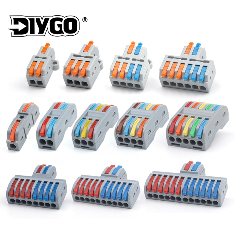 5 STKS Snelle Draad Connector Push-in Elektrische Klemmenblok Universele Splicing Bedrading Kabel Connectors Voor Kabel Verbinding SPL ﻿