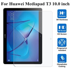 Dla Huawei MediaPad T3 10 przypadku PU skóra stań pokrywy dla Huawei T3 9.6 AGS-L09 AGS-L03 AGS-W09 Tablet Funda Capa: Tempered Glass