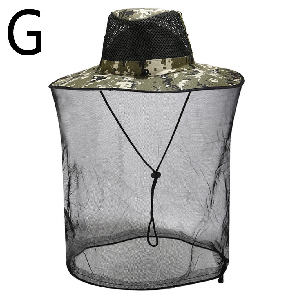 Bijenhoed muggen insectenbescherming buiten bijenbescherming net gaas hoofd gezichtskap beschermende kleding #ljc: G