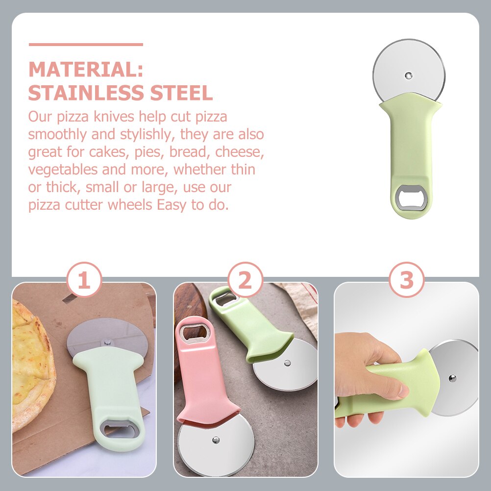 Dual-use Pizza Cutter Pizza Cutting Wheel Sharping Pizza Wheel Slicer for Kitchen