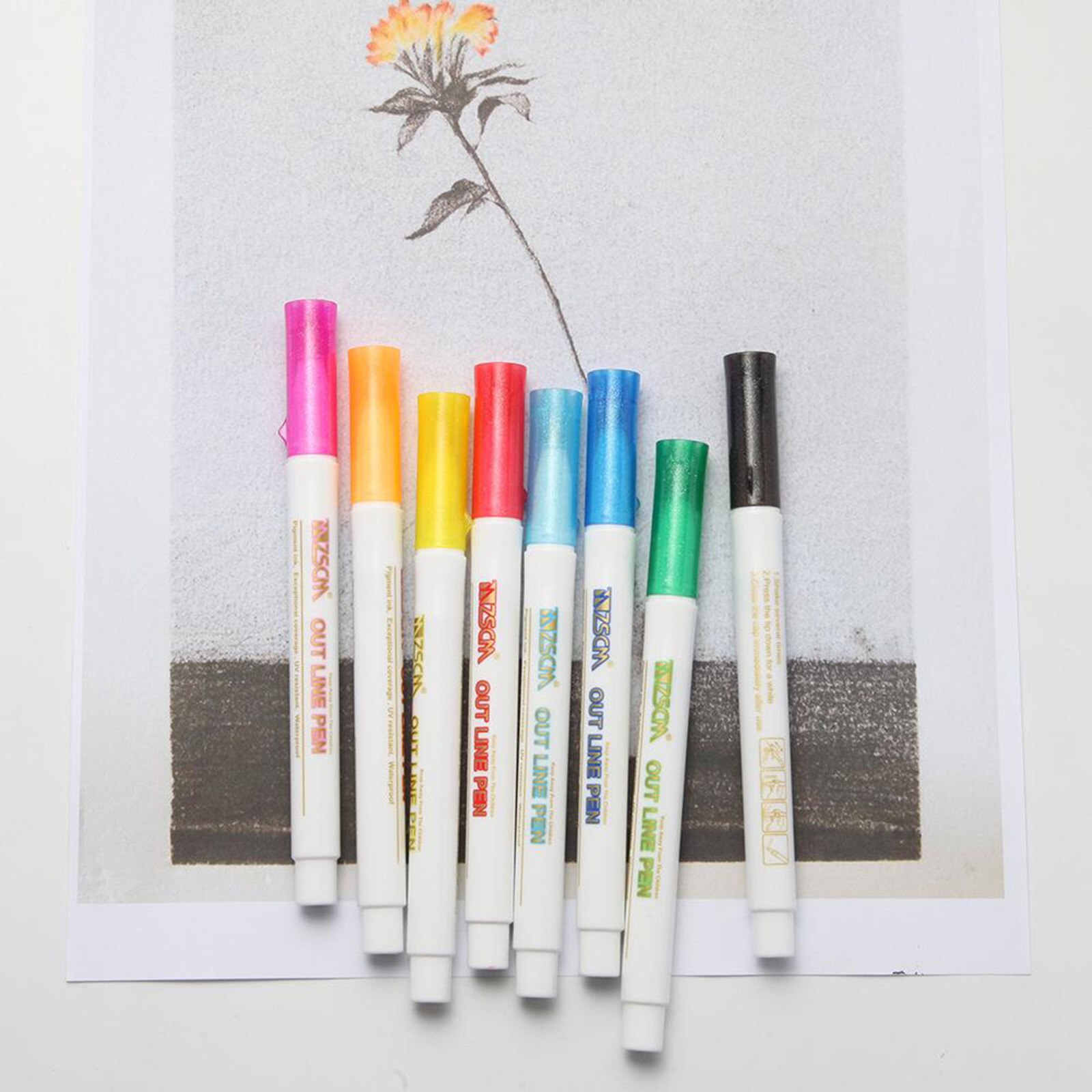Cricut Pennarelli Watercolor 1mm con Pennello ad Acqua - Necchi Shop Online