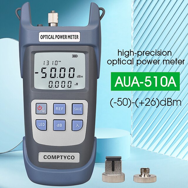 FTTH COMPTYCO Fiber Optical Power Meter AUA-G710A/G510A Fiber Optical Cable Tester -70dBm~+10dBm/ -50dBm~+26dBm SC/FC Connector: AUA-G510A